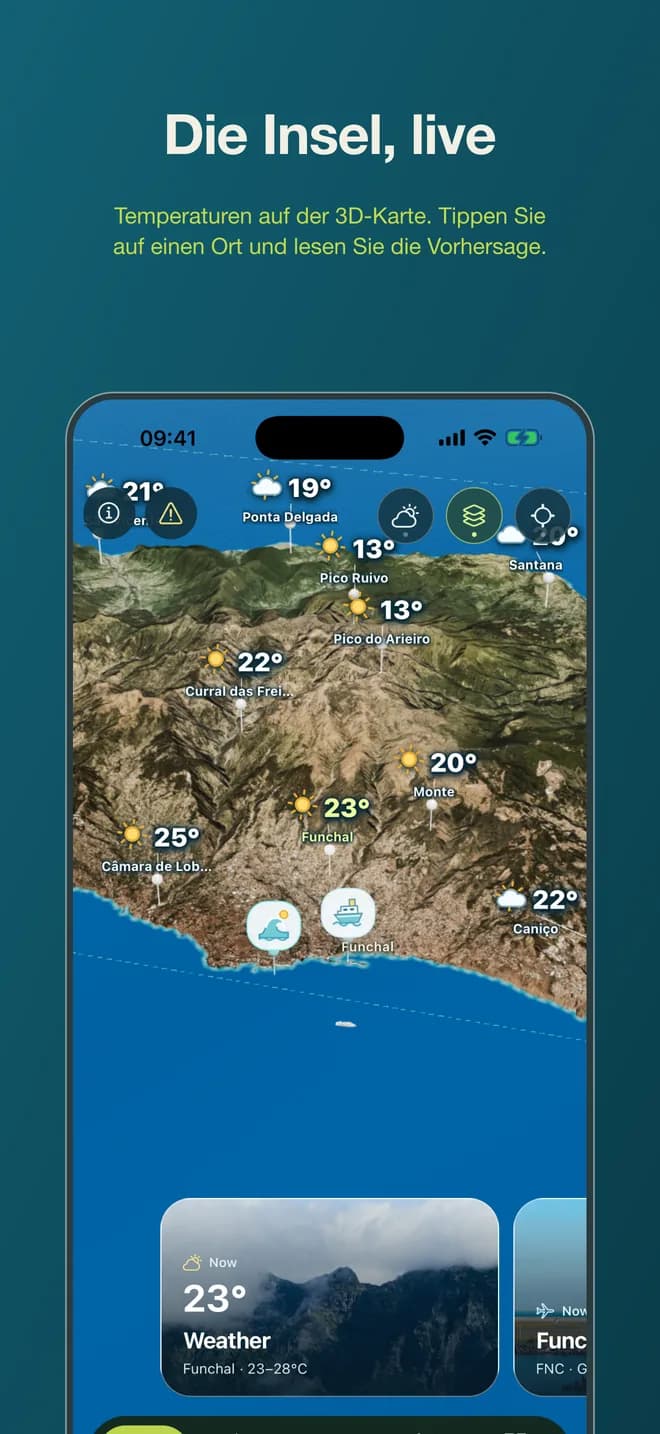 Bildschirme aus der App 1