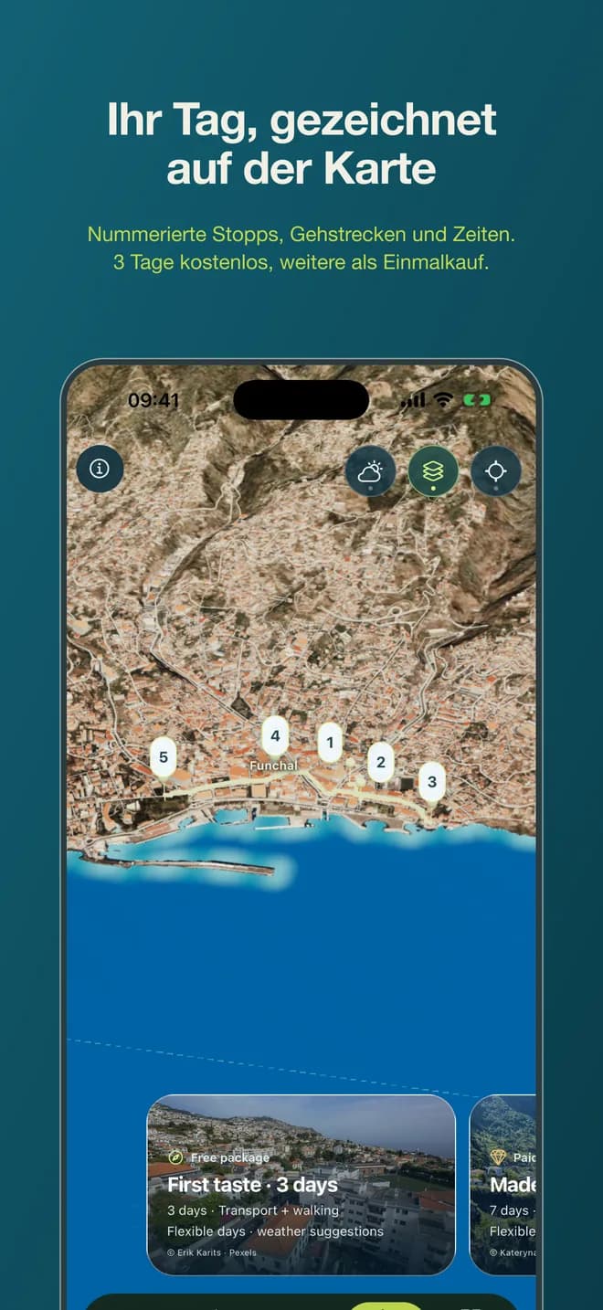 Bildschirme aus der App 2