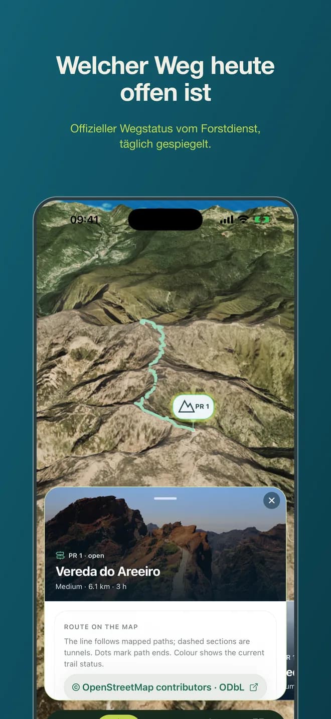 Bildschirme aus der App 3