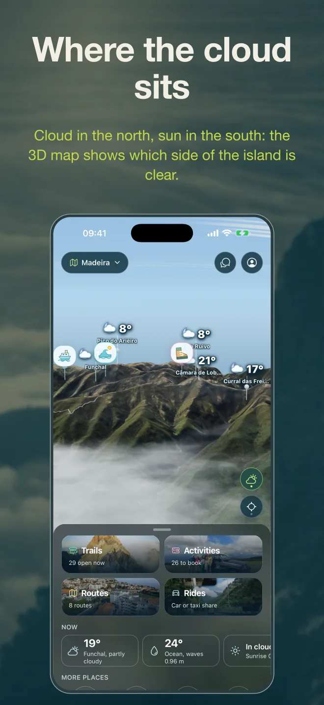 Screens from the app 1