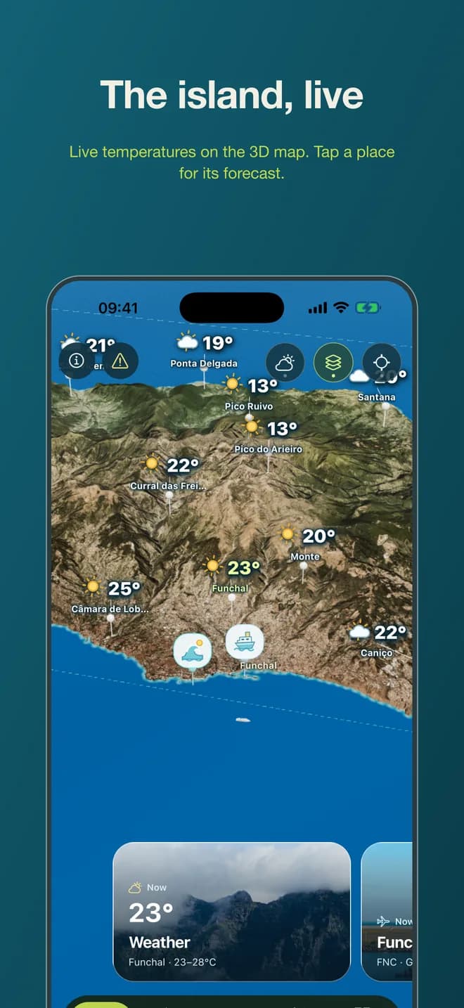 Screens from the app 1
