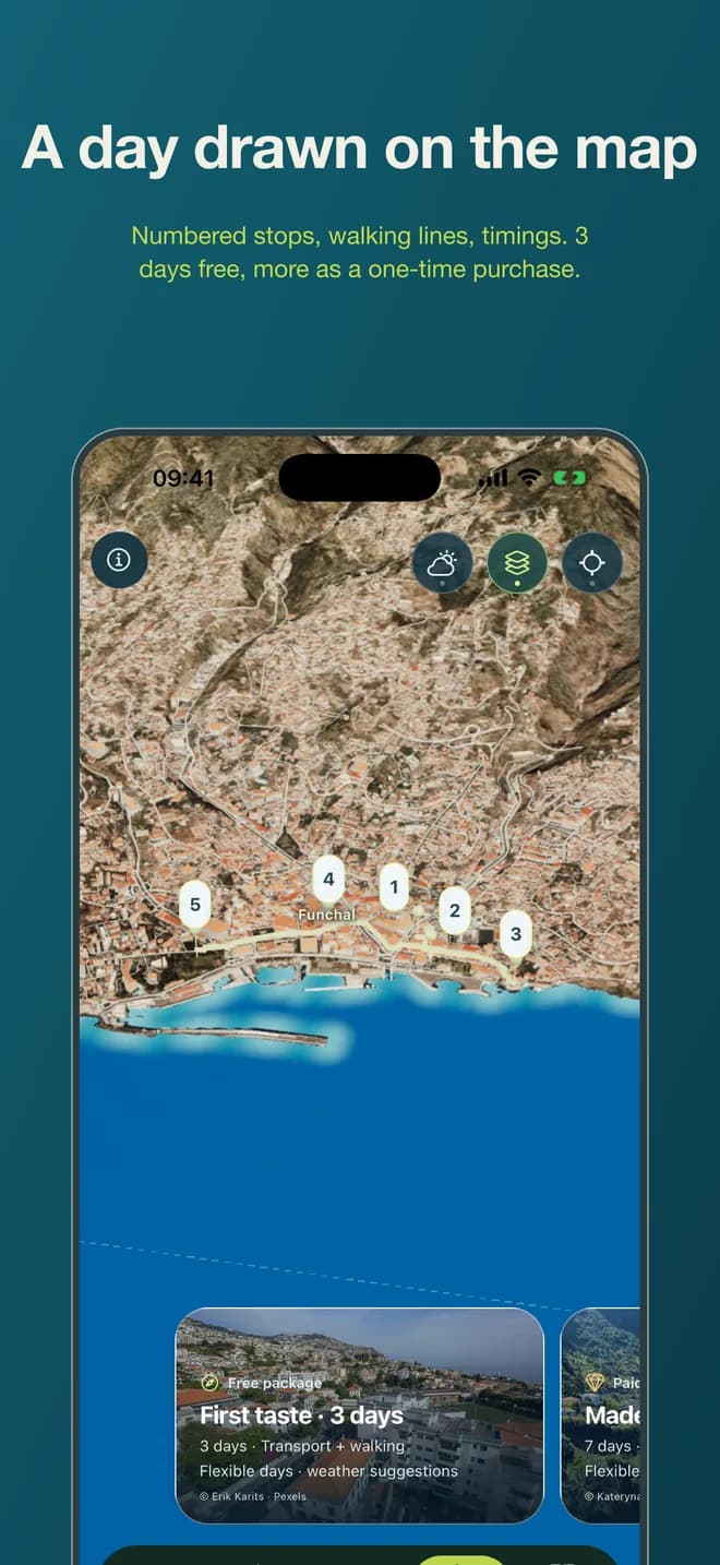 Screens from the app 2