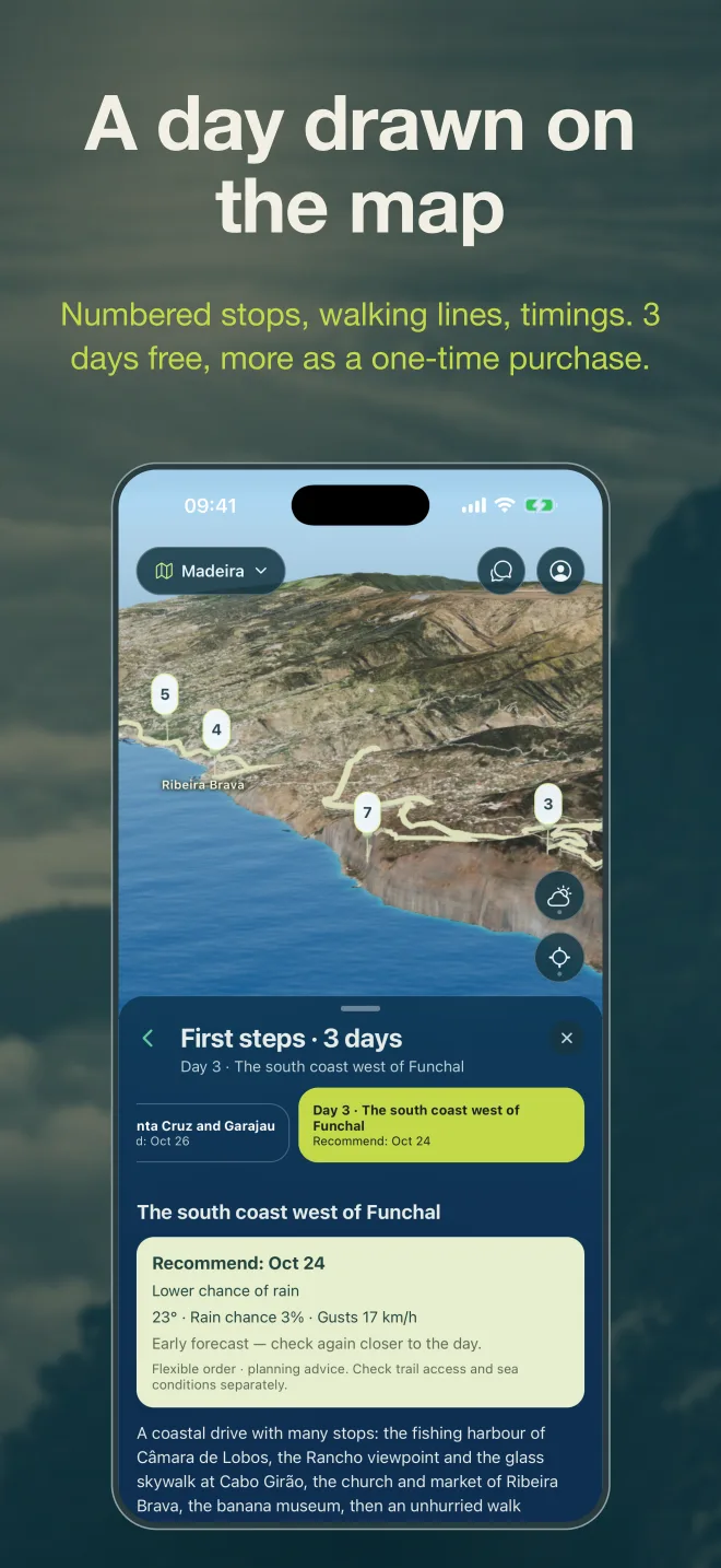 Screens from the app 3