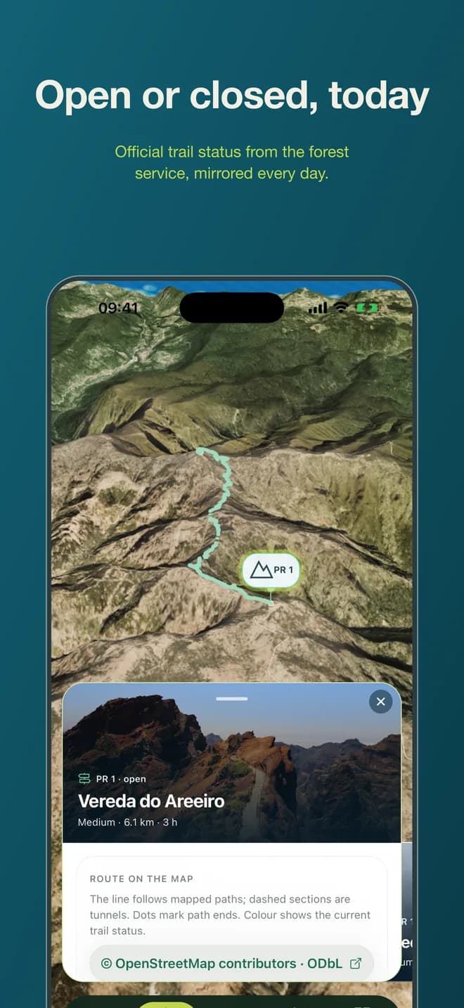 Screens from the app 3