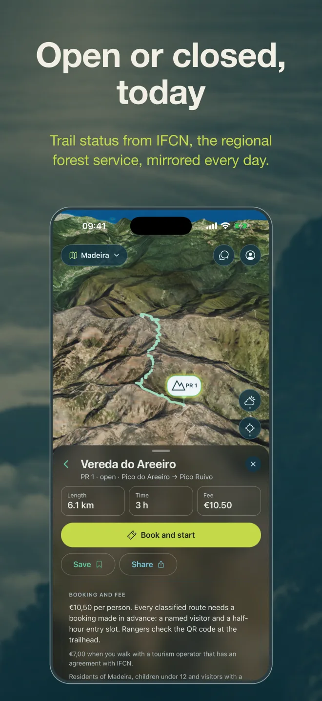 Screens from the app 4