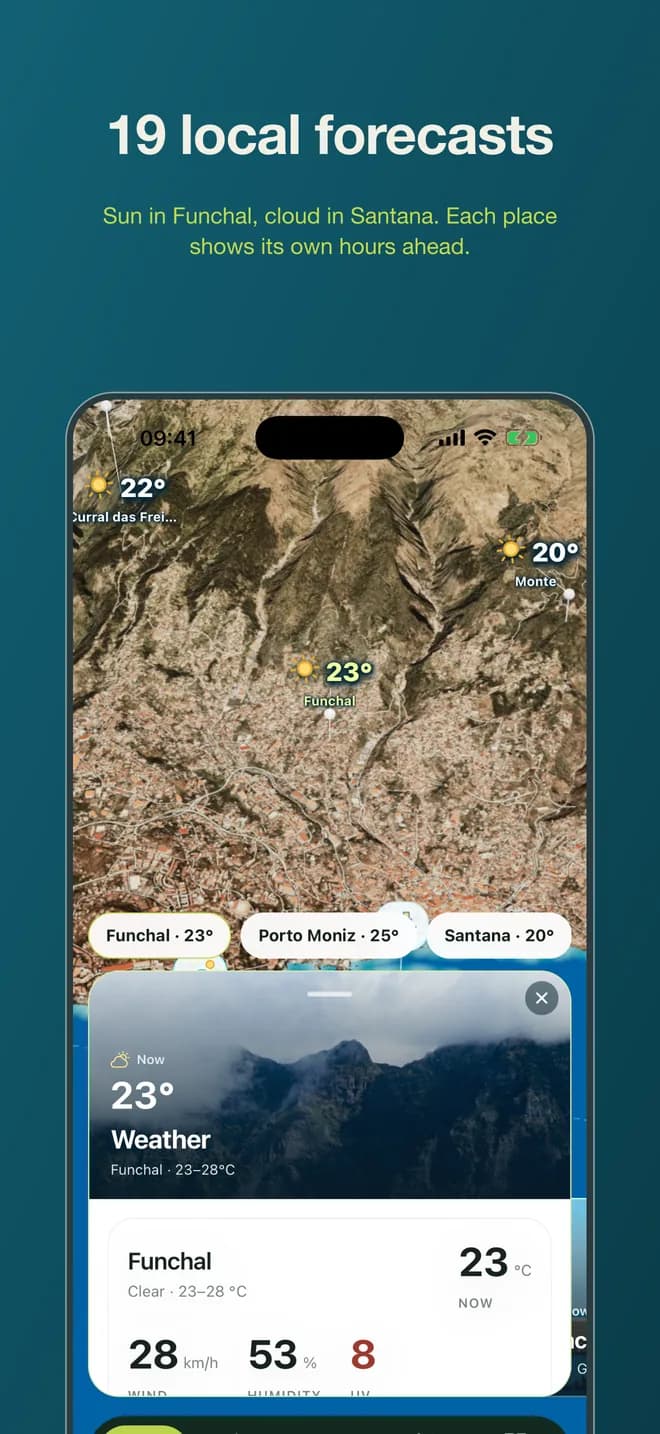 Screens from the app 4