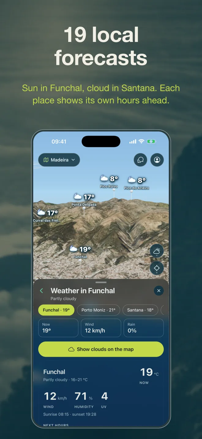 Screens from the app 5